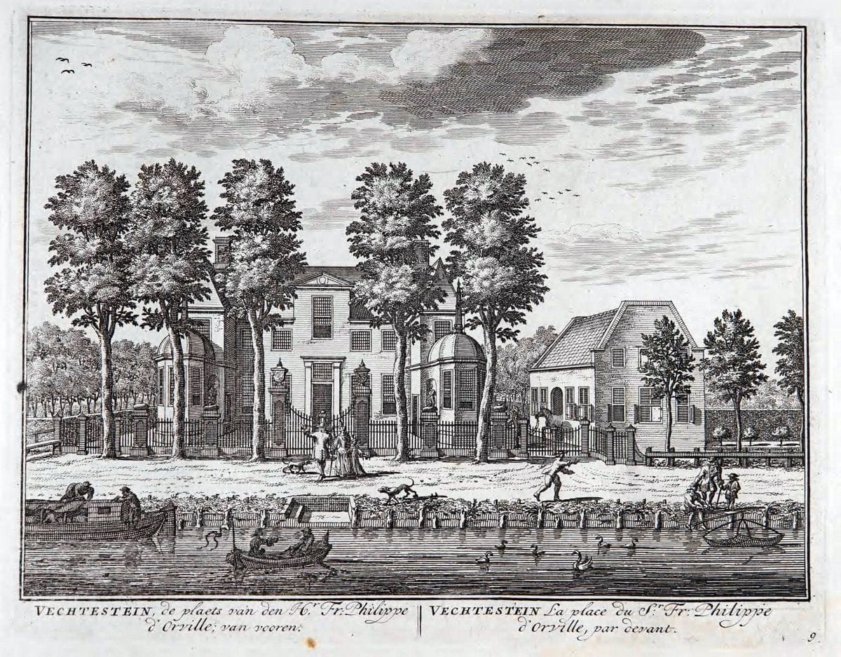 De zegepraalende Vecht :.T'Amsteldam :By de Wed :1719.  | Vintage Print Reproduction 467508