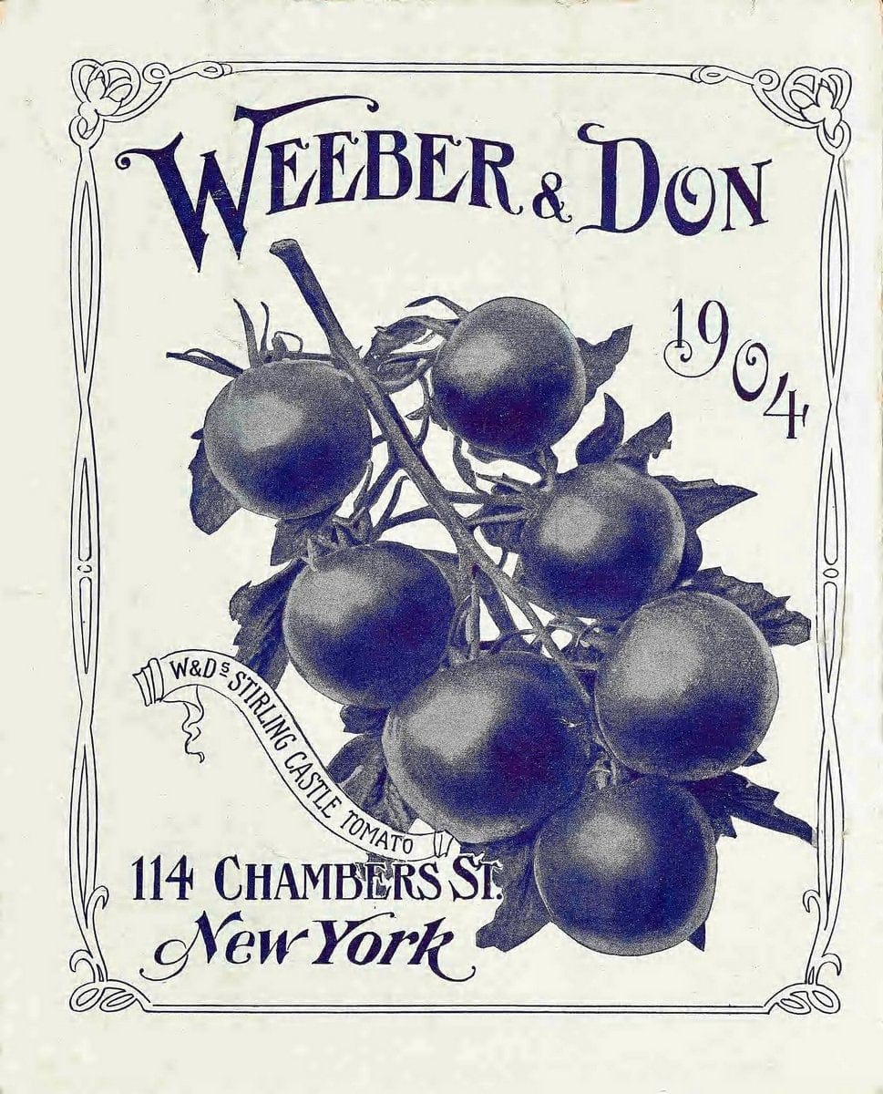 Descriptive catalogue of vegetable, flower, and farm seeds /.New York :Weeber & Don.  | Vintage Print Reproduction 468667