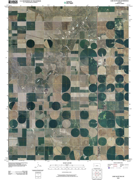 2009 Lake Scott, KS - Kansas - USGS Topographic Map
