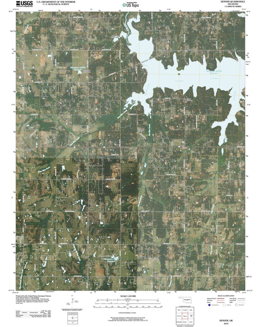 2010 Denver, OK - Oklahoma - USGS Topographic Map
