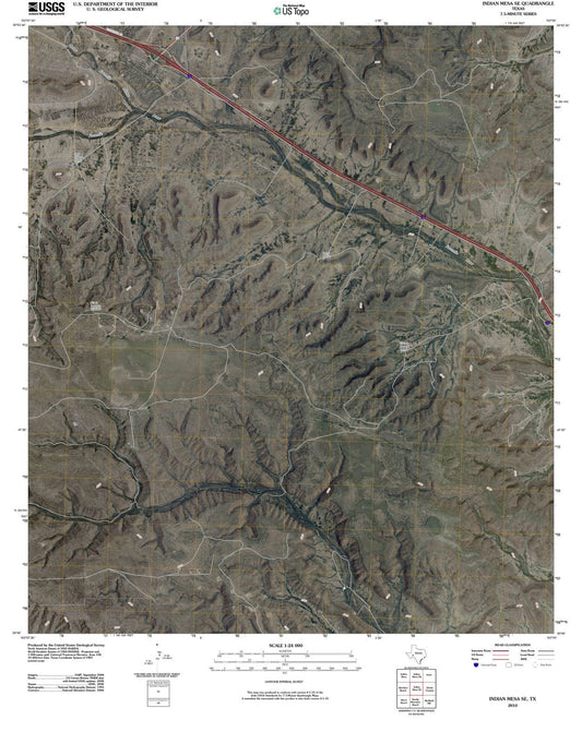 2010 Indian Mesa, TX - Texas - USGS Topographic Map
