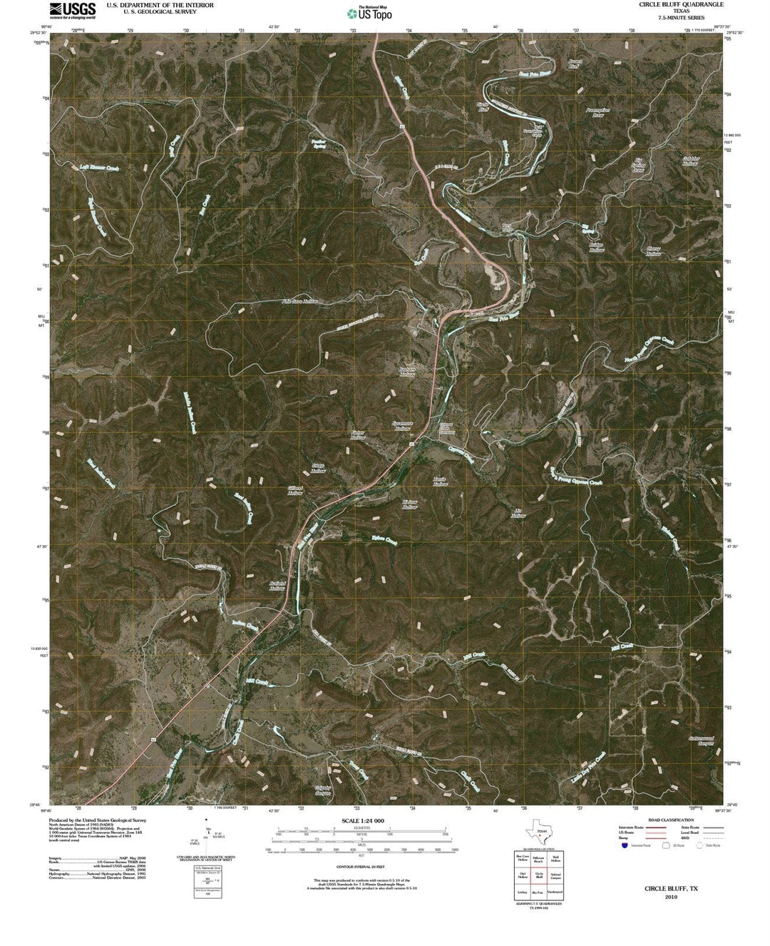 2010 Circle Bluff, TX - Texas - USGS Topographic Map