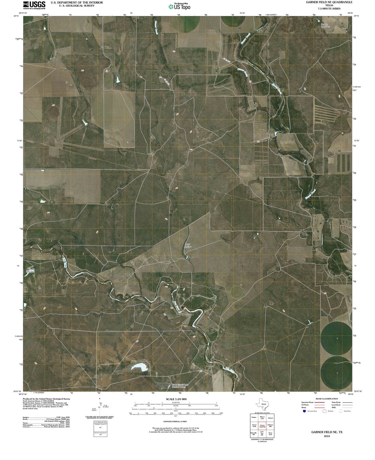 2010 Garner Field, TX - Texas - USGS Topographic Map