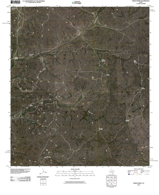 2010 Indianraw, TX - Texas - USGS Topographic Map