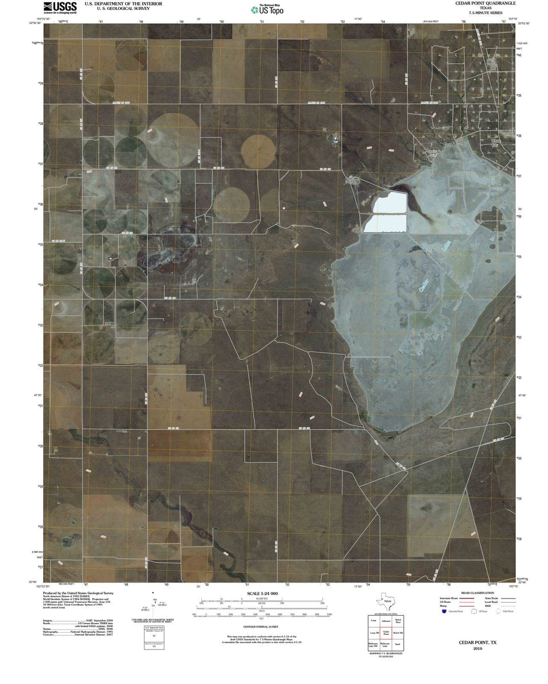 2010 Cedar Point, TX - Texas - USGS Topographic Map