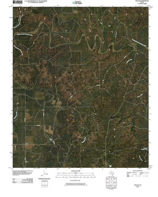 2010 Polar, TX - Texas - USGS Topographic Map