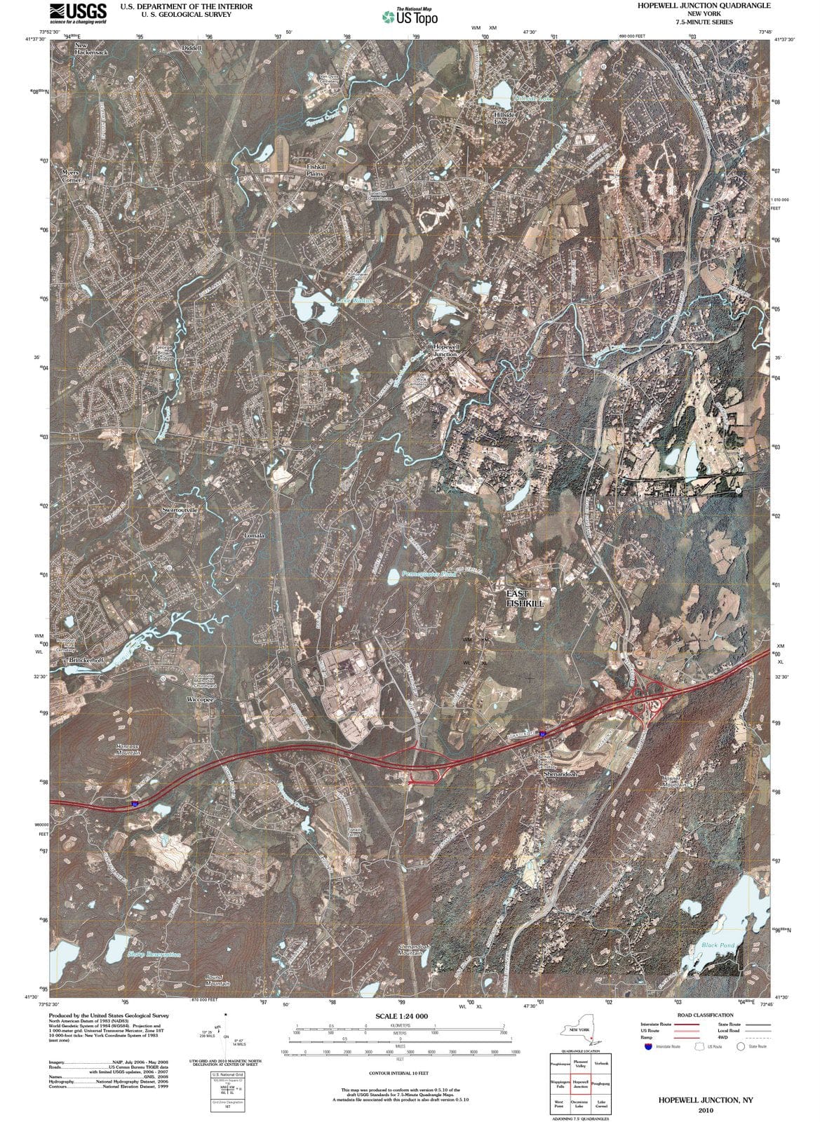 2010 Hopewell Junction, NY - New York - USGS Topographic Map