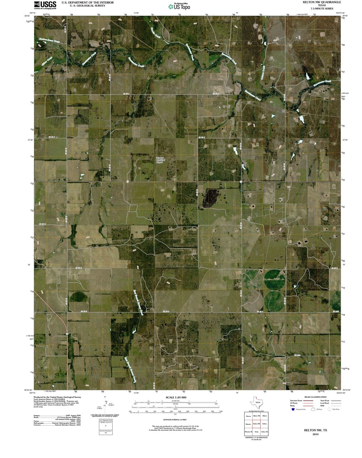 2010 Kelton, TX - Texas - USGS Topographic Map