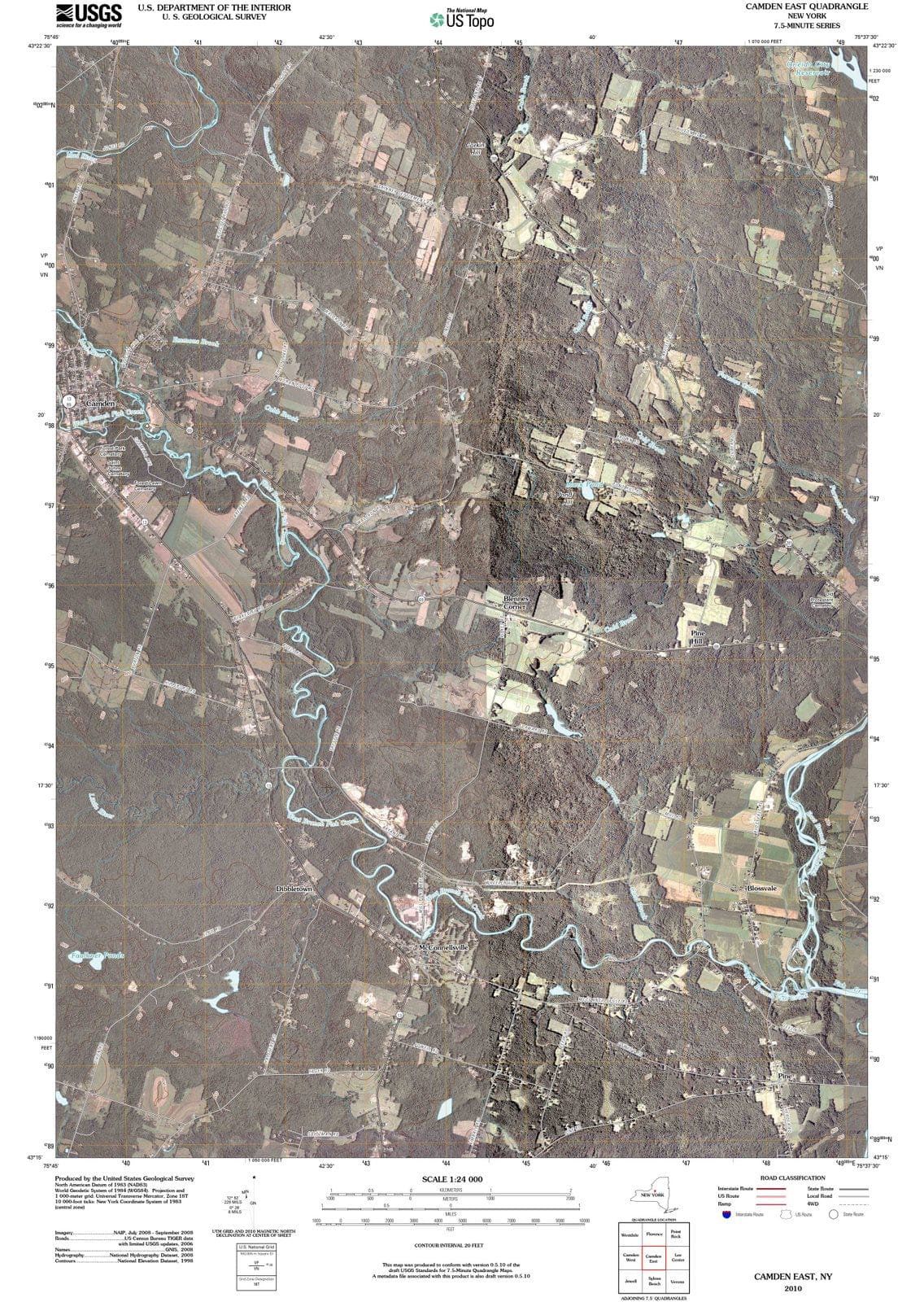2010 Camden East, NY - New York - USGS Topographic Map