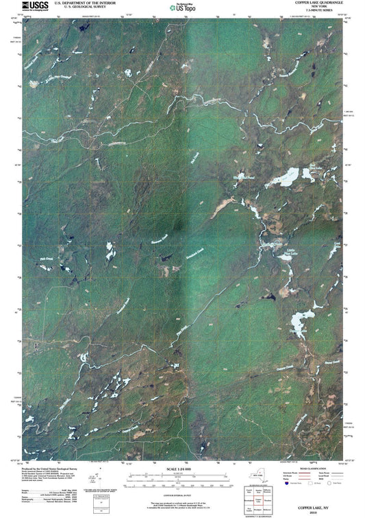 2010 Copper Lake, NY - New York - USGS Topographic Map