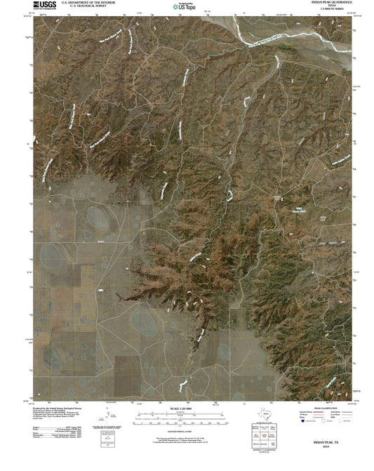 2010 Indian Peak, TX - Texas - USGS Topographic Map