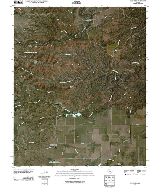2010 Lake Theo, TX - Texas - USGS Topographic Map
