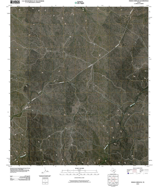 2010 Indian Creek, TX - Texas - USGS Topographic Map