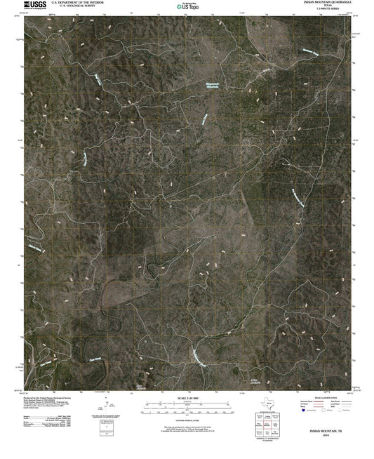 2010 Indian Mountain, TX - Texas - USGS Topographic Map