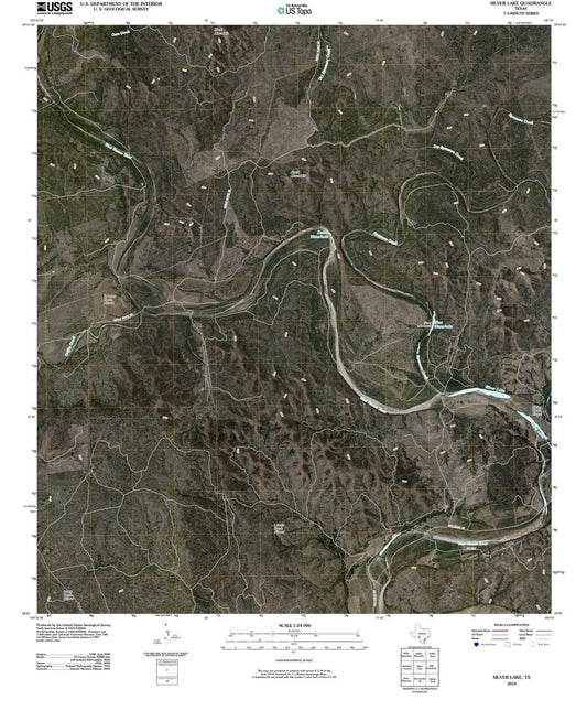 2010 Silver Lake, TX - Texas - USGS Topographic Map
