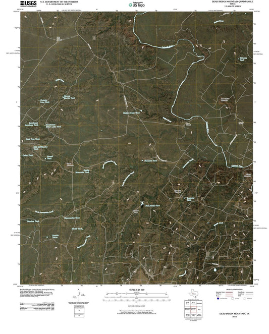 2010 Dead Indian Mountain, TX - Texas - USGS Topographic Map
