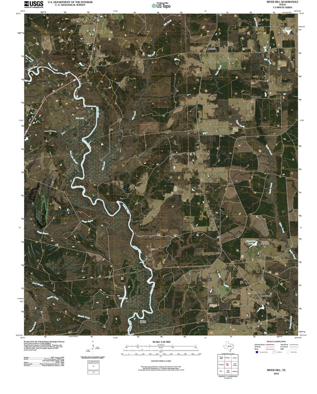 2010 River Hill, TX - Texas - USGS Topographic Map