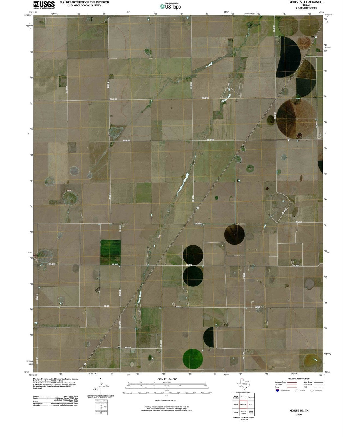 2010 Morse, TX - Texas - USGS Topographic Map