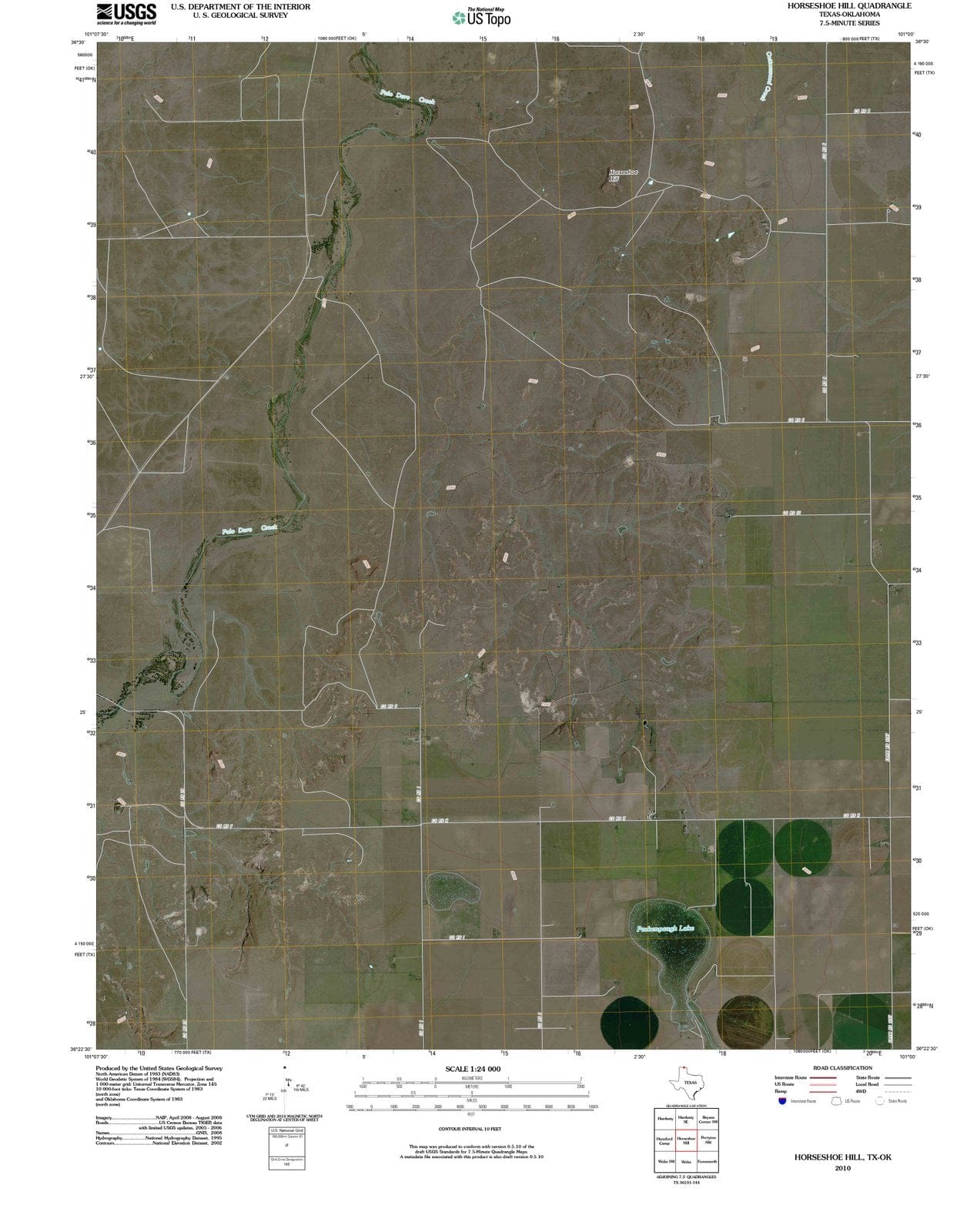 2010 Horseshoe Hill, TX - Texas - USGS Topographic Map