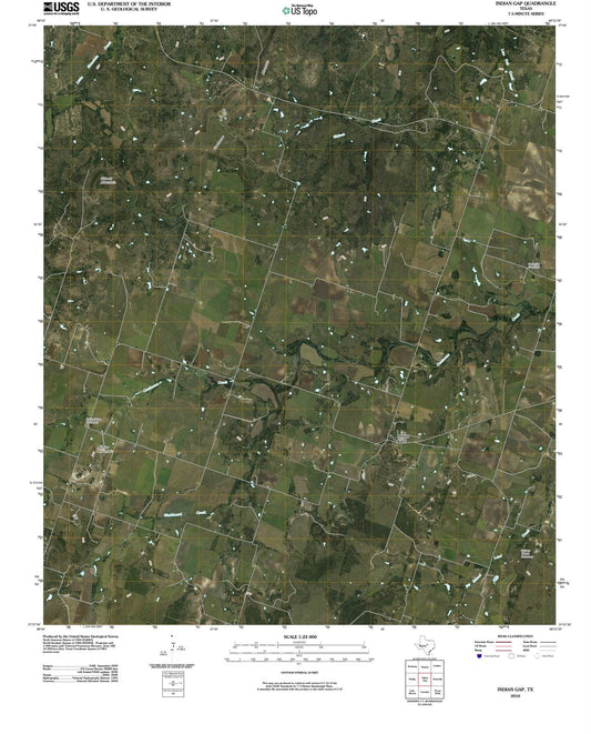2010 Indian Gap, TX - Texas - USGS Topographic Map
