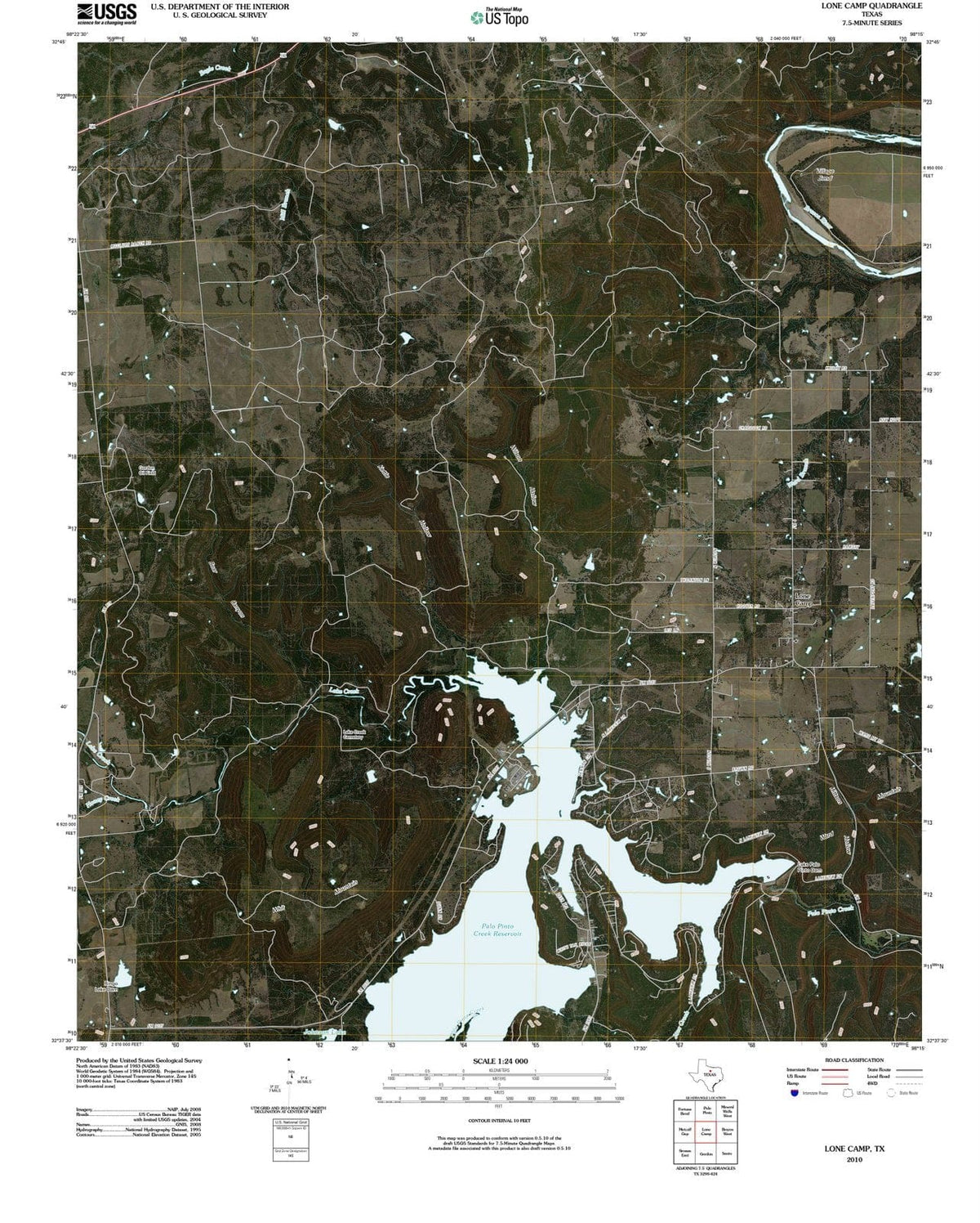 2010 Lone Camp, TX - Texas - USGS Topographic Map