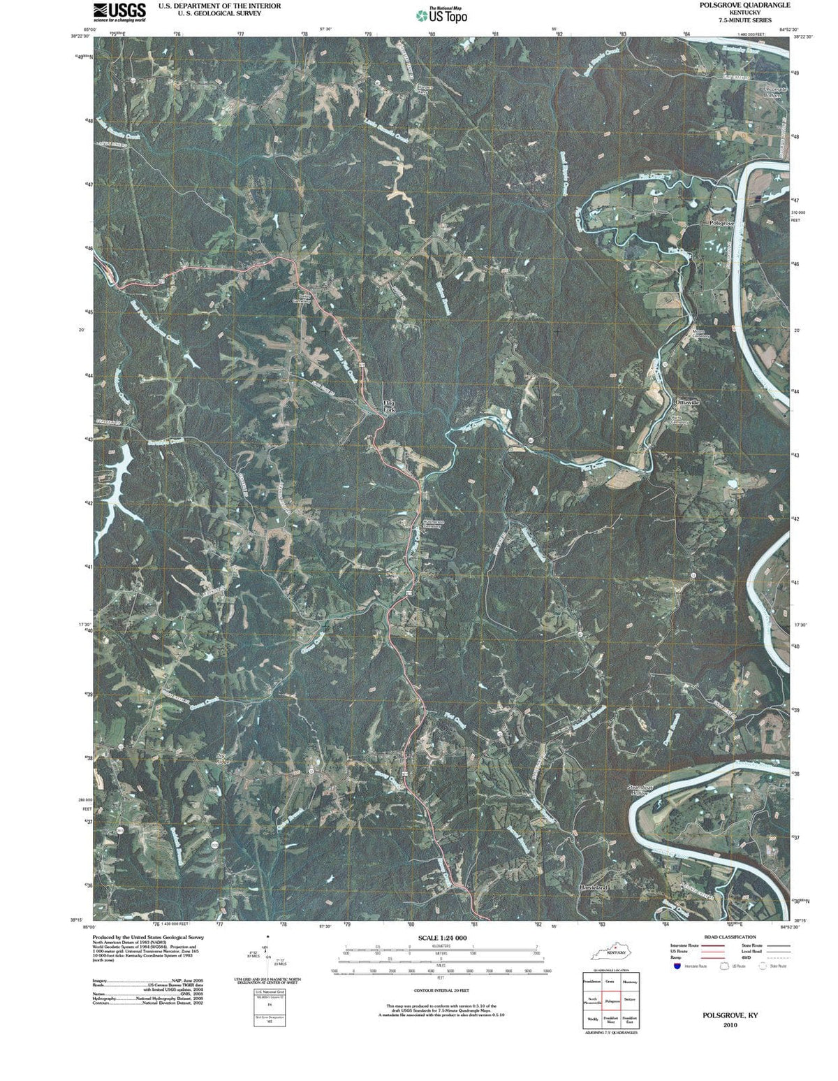 2010 Polsgrove, KY - Kentucky - USGS Topographic Map