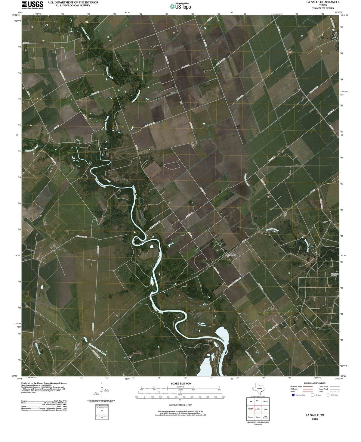 2010 La Salle, TX - Texas - USGS Topographic Map