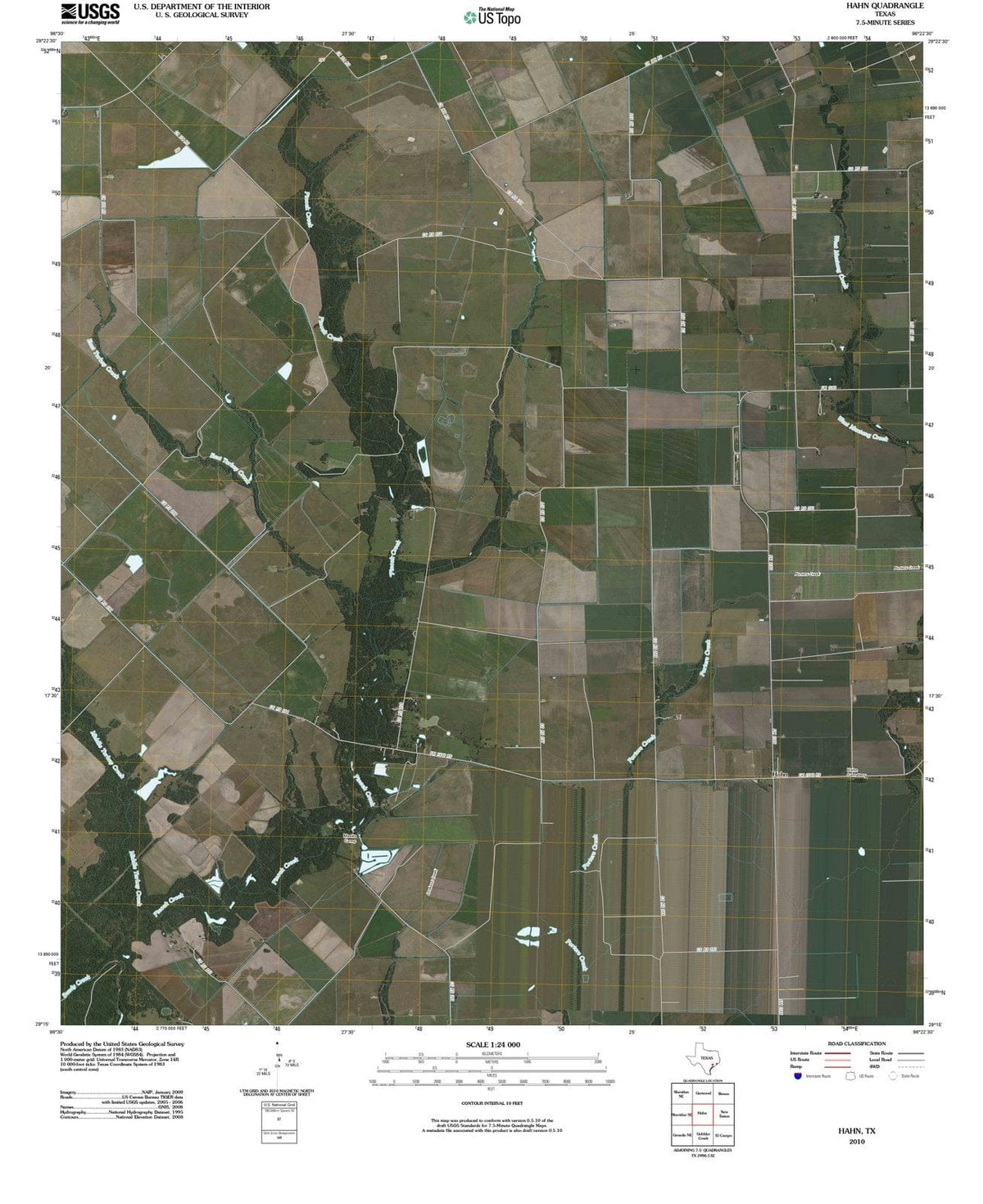 2010 Hahn, TX - Texas - USGS Topographic Map