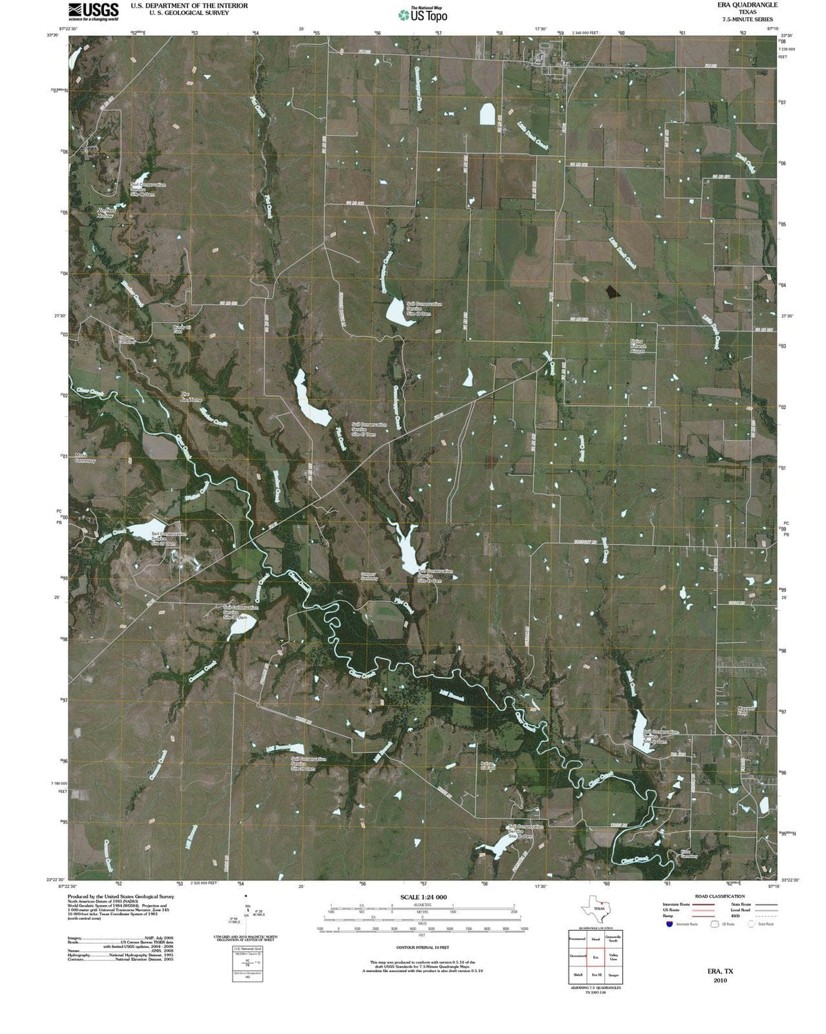 2010 Era, TX - Texas - USGS Topographic Map