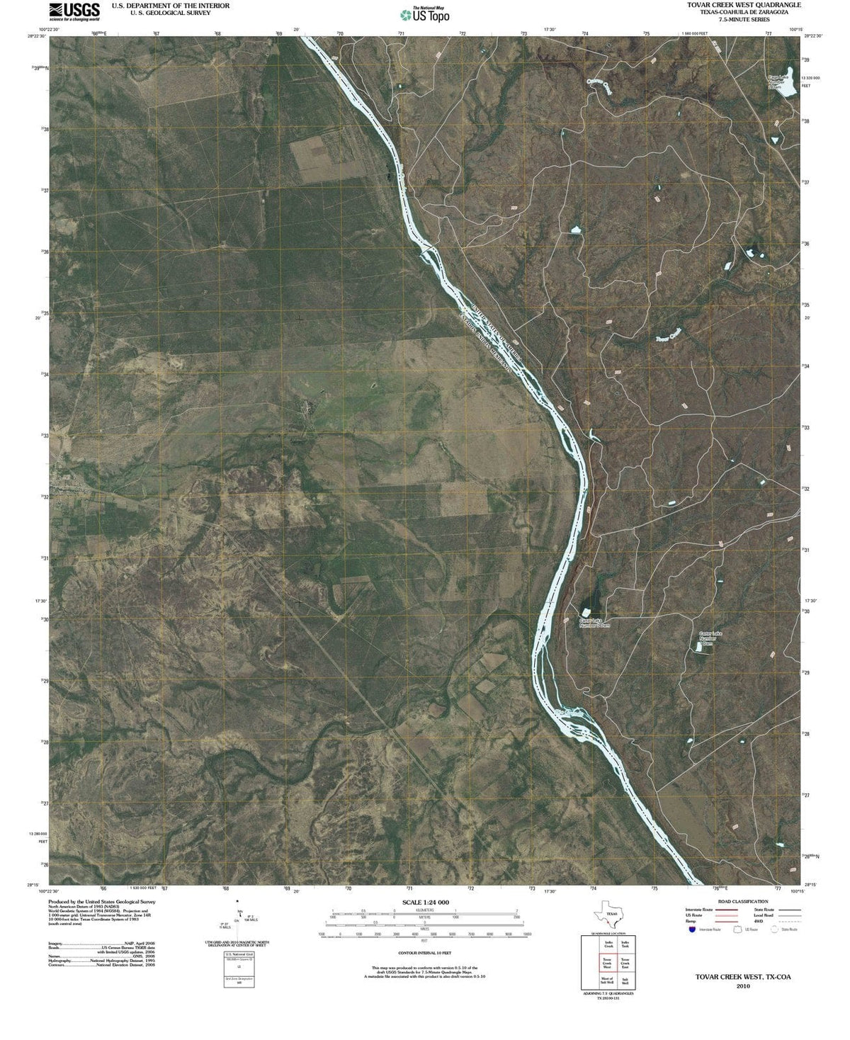 2010 Tovar Creek West, TX - Texas - USGS Topographic Map