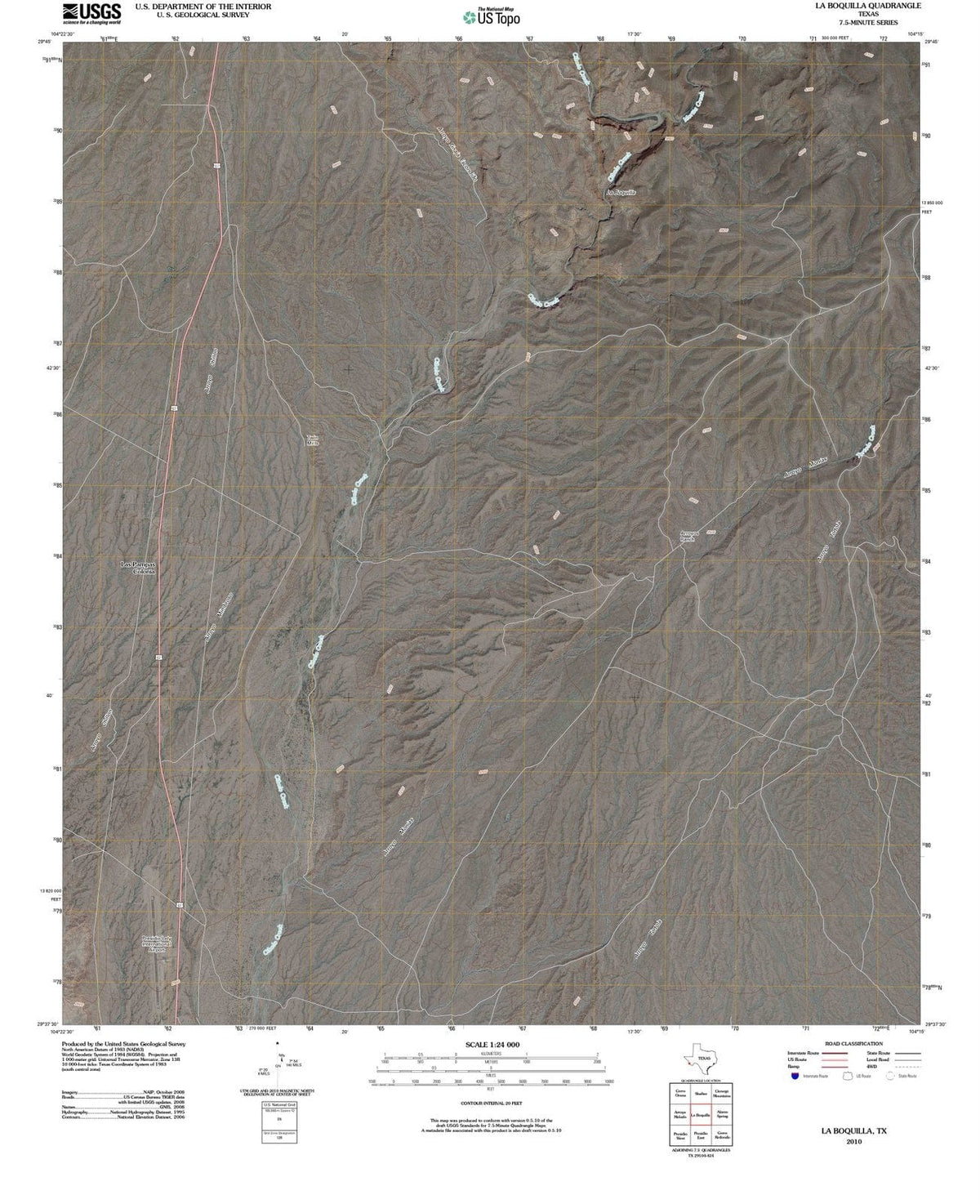 2010 La Boquilla, TX - Texas - USGS Topographic Map