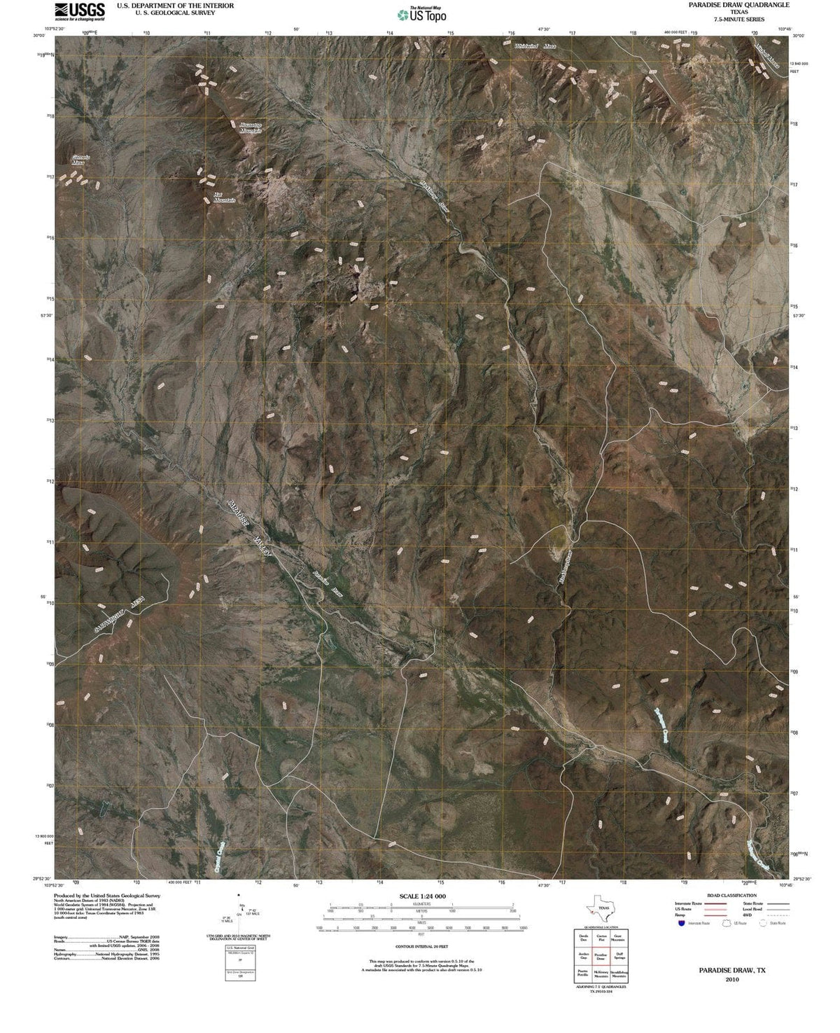 2010 Paradiseraw, TX - Texas - USGS Topographic Map