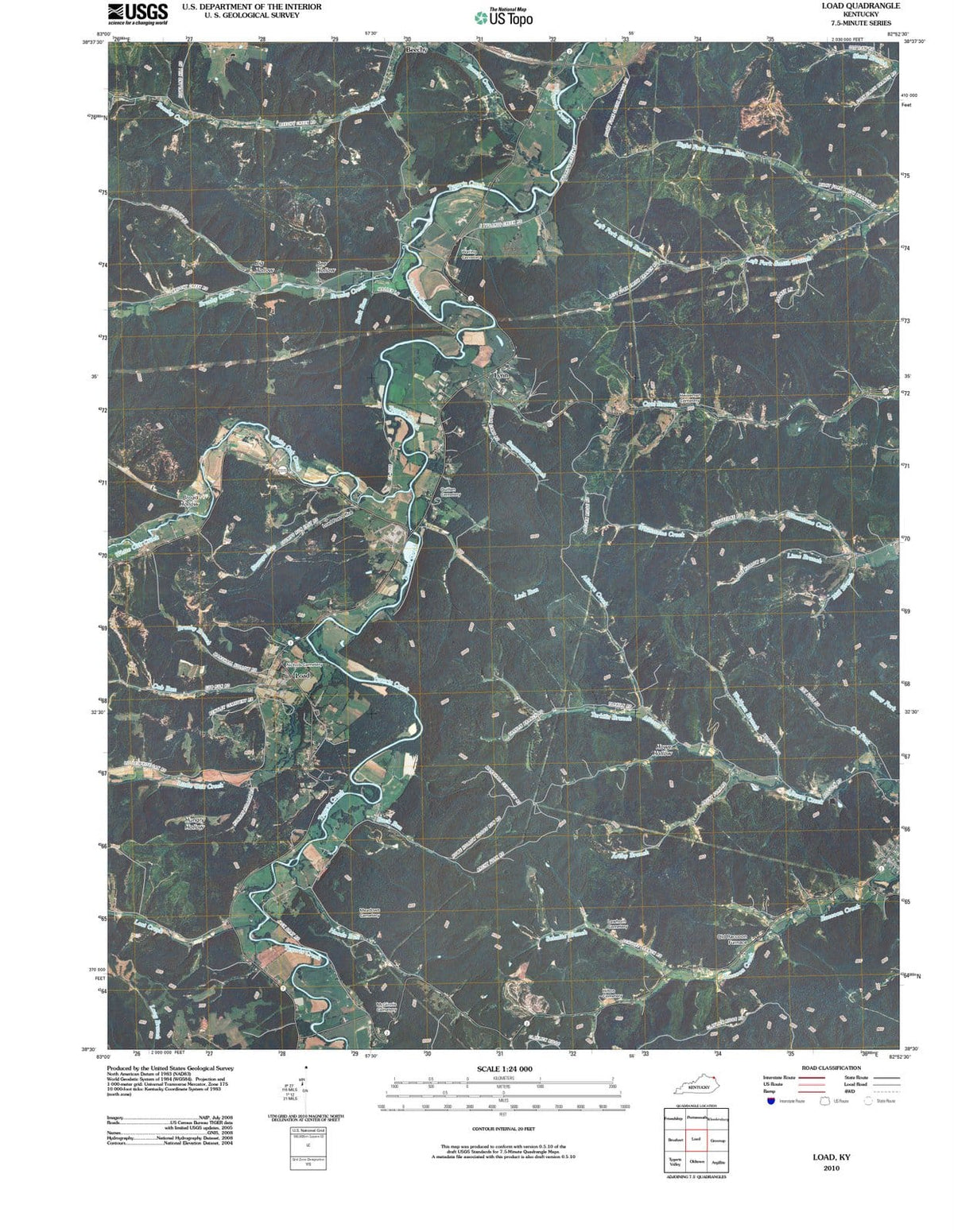 2010 Load, KY - Kentucky - USGS Topographic Map