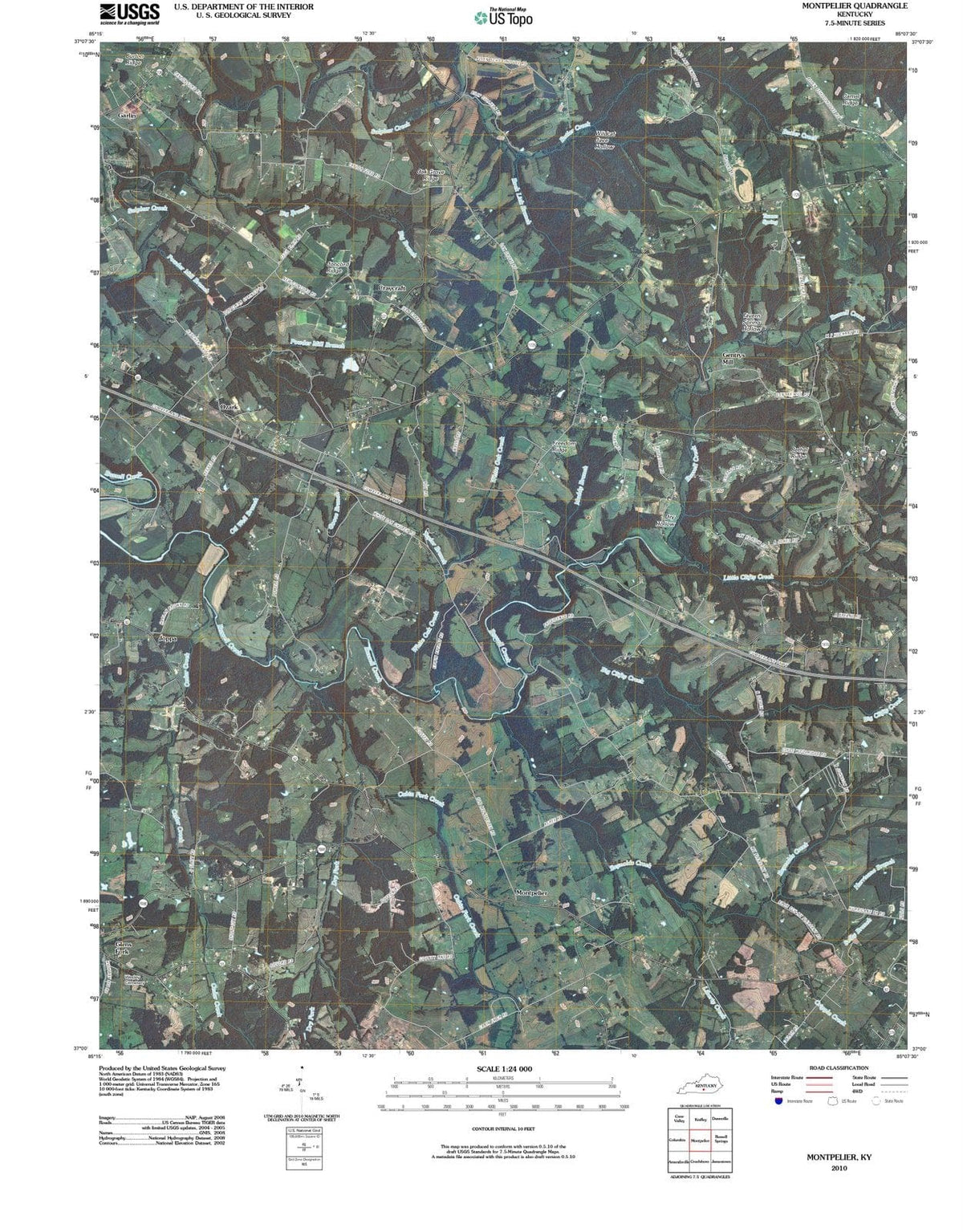 2010 Montpelier, KY - Kentucky - USGS Topographic Map
