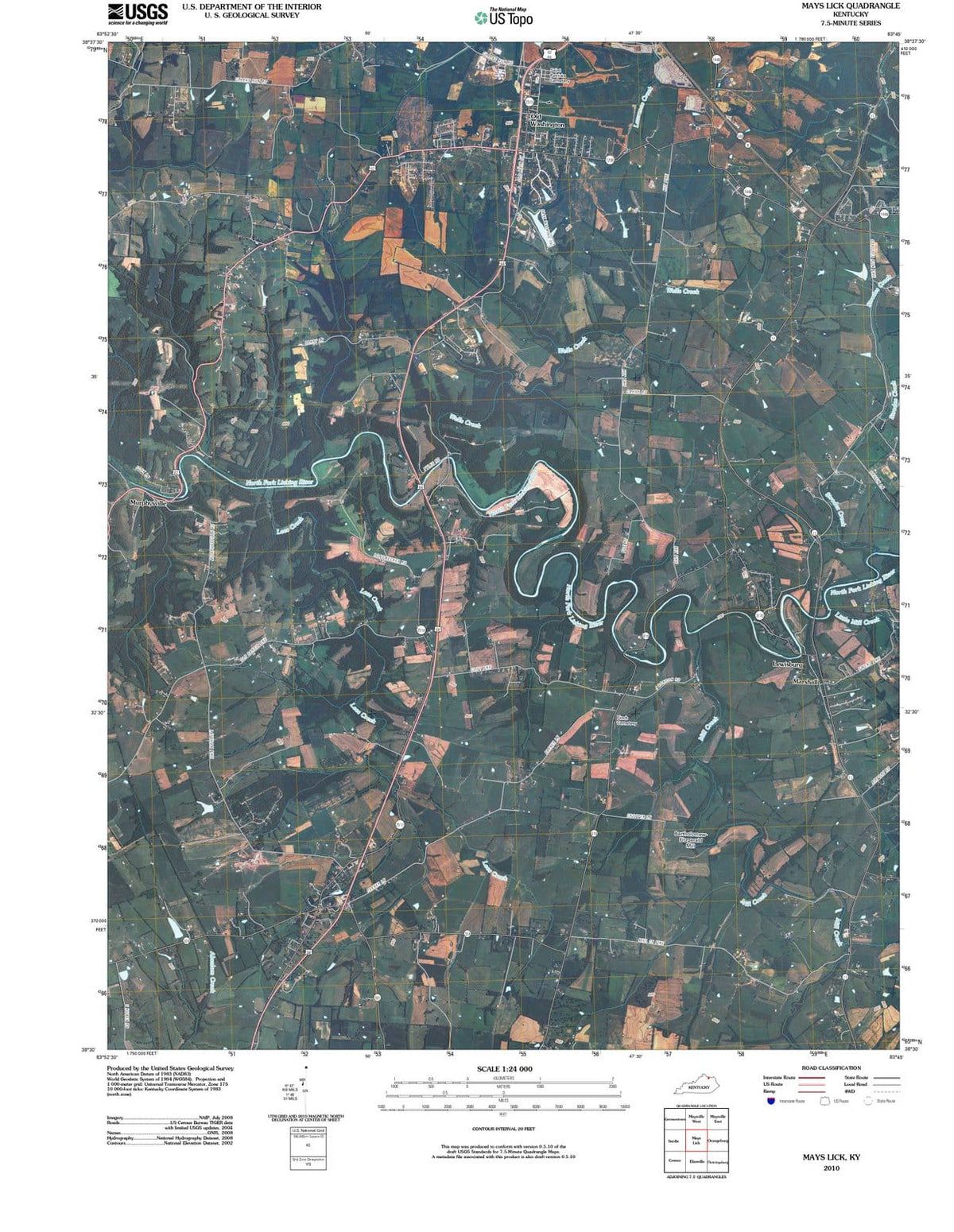 2010 Mays Lick, KY - Kentucky - USGS Topographic Map