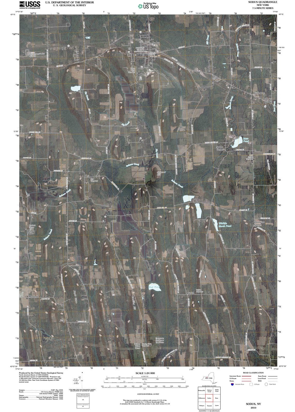 2010 Sodus, NY - New York - USGS Topographic Map