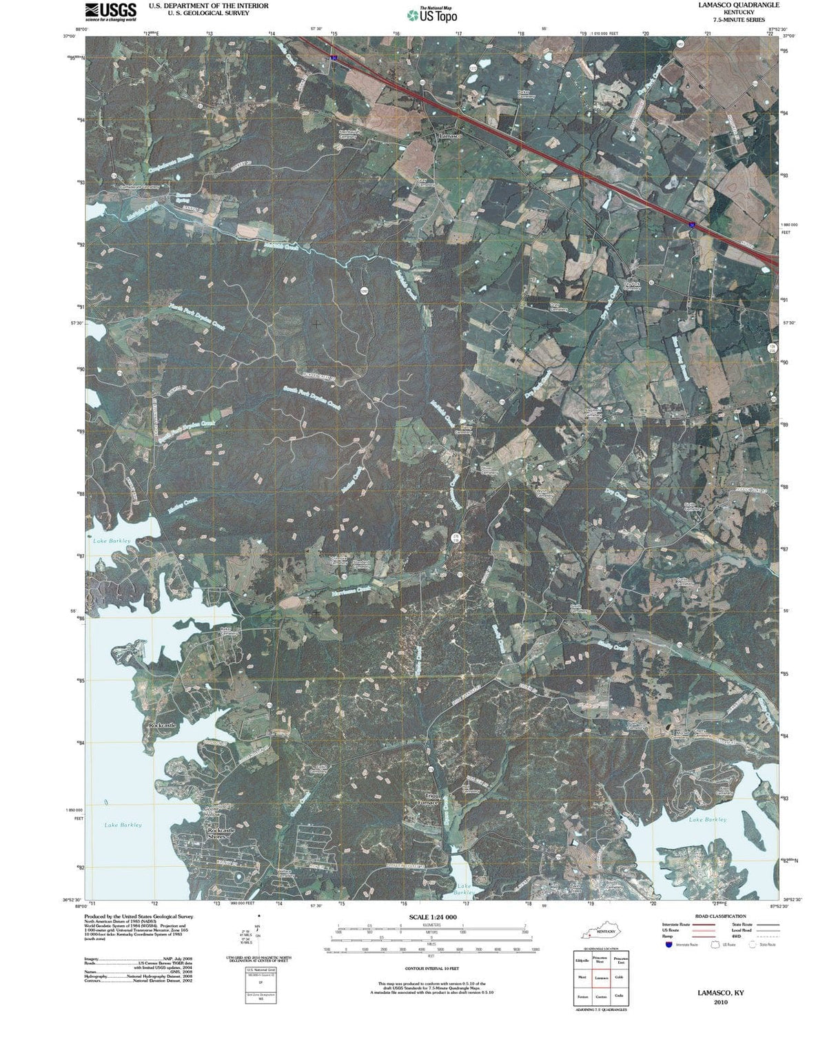 2010 Lamasco, KY - Kentucky - USGS Topographic Map