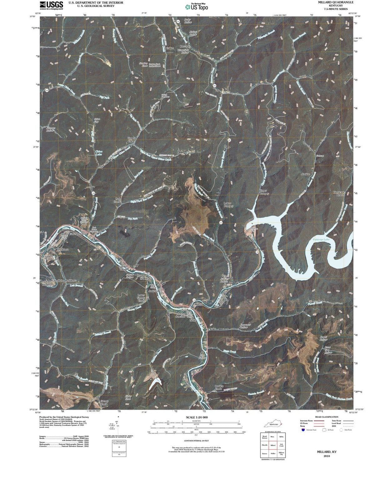 2010 Millard, KY - Kentucky - USGS Topographic Map