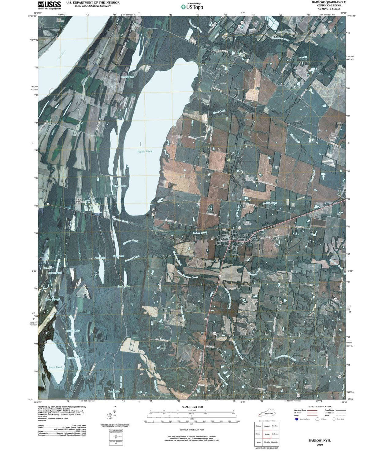 2010 Barlow, KY - Kentucky - USGS Topographic Map