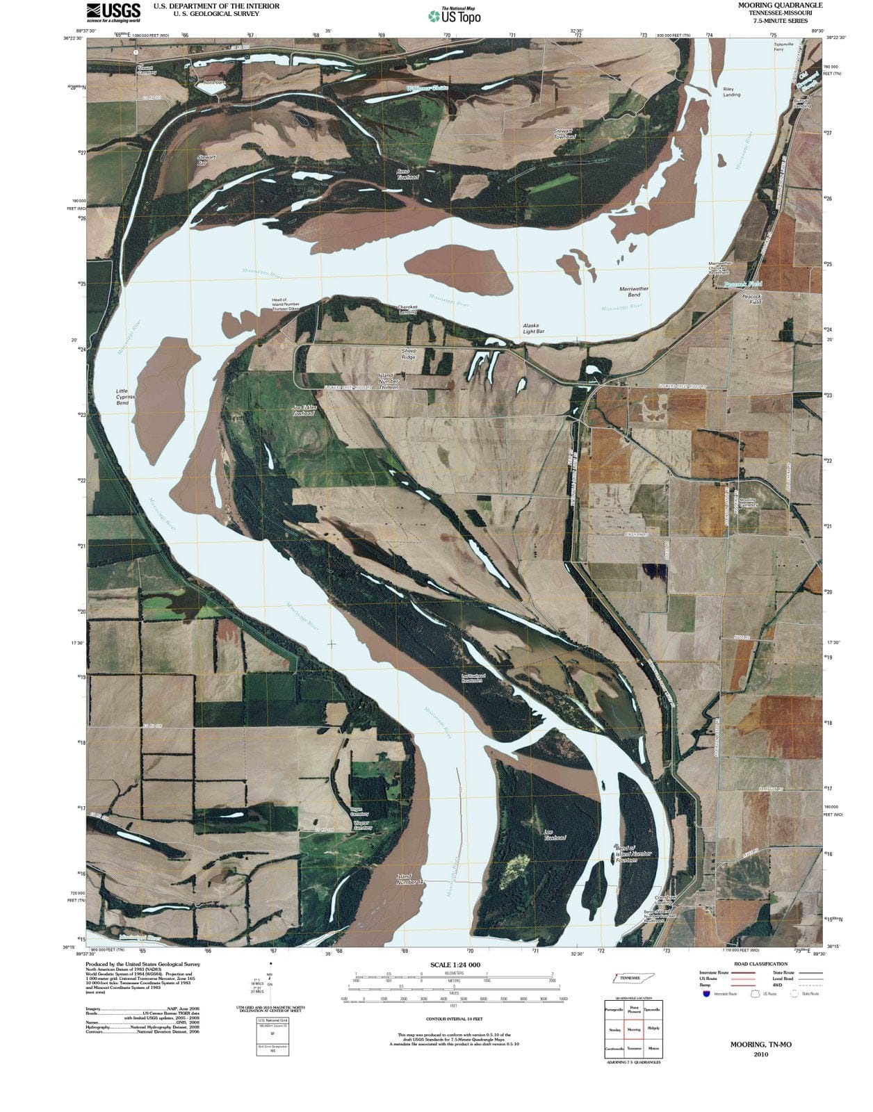 2010 Mooring, TN - Tennessee - USGS Topographic Map