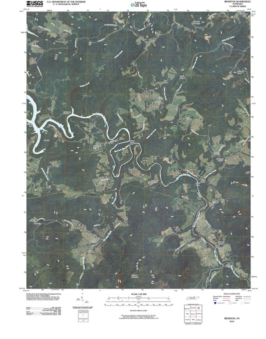 2010 Riverton, TN - Tennessee - USGS Topographic Map
