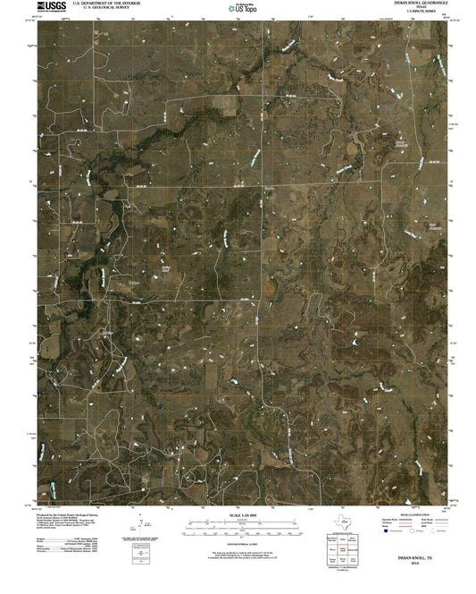2010 Indian Knoll, TX - Texas - USGS Topographic Map
