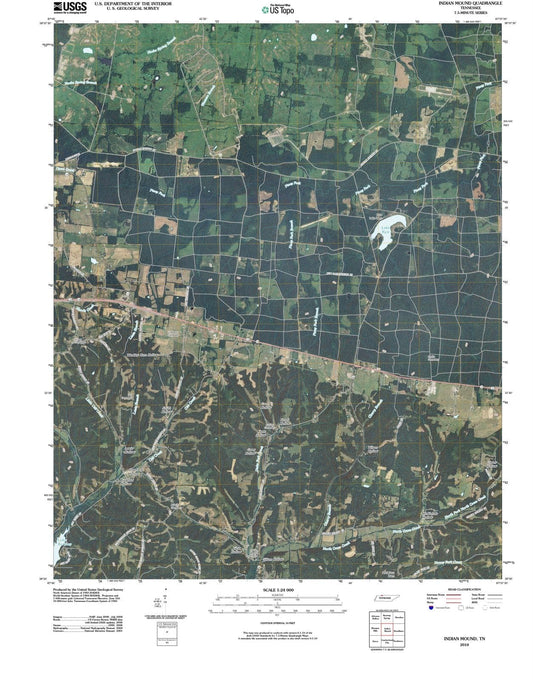 2010 Indian Mound, TN - Tennessee - USGS Topographic Map
