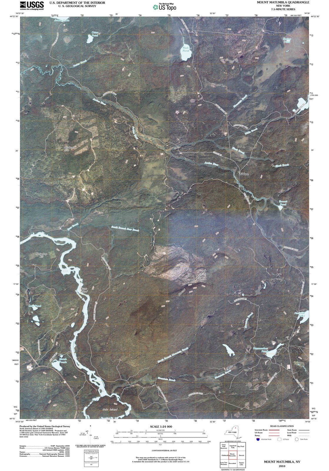 2010 Mount Matumbla, NY - New York - USGS Topographic Map