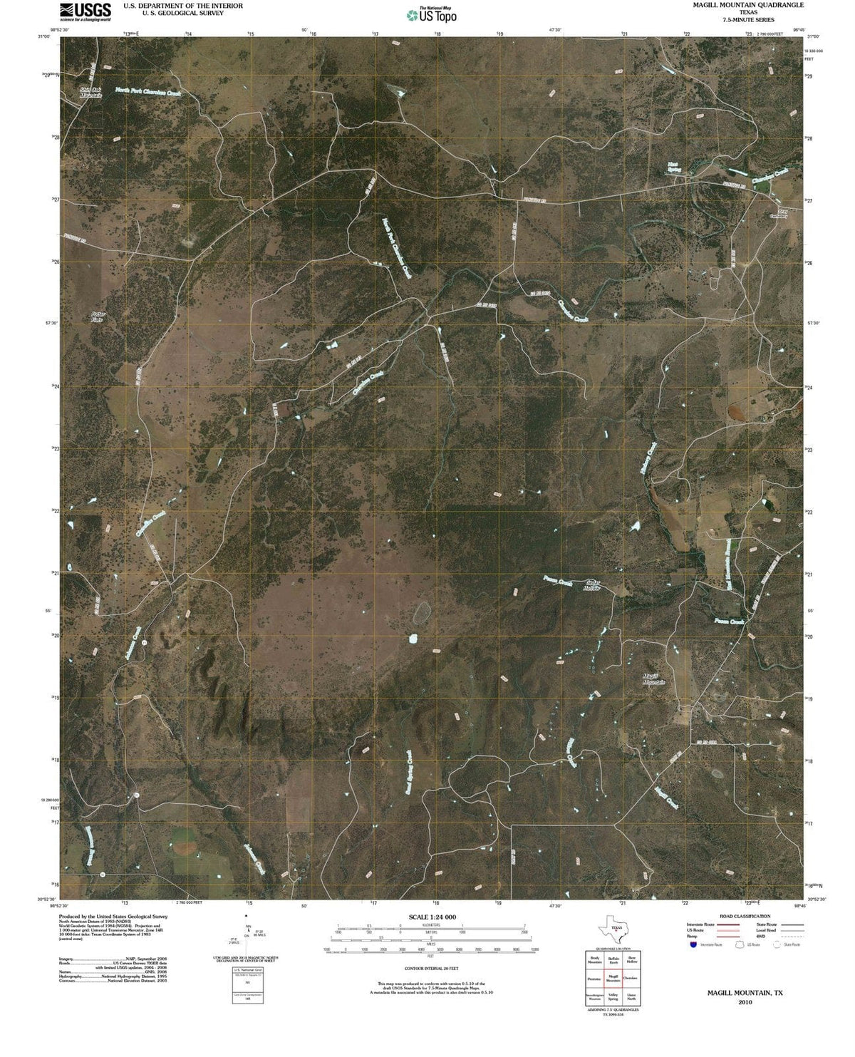 2010 Magill Mountain, TX - Texas - USGS Topographic Map