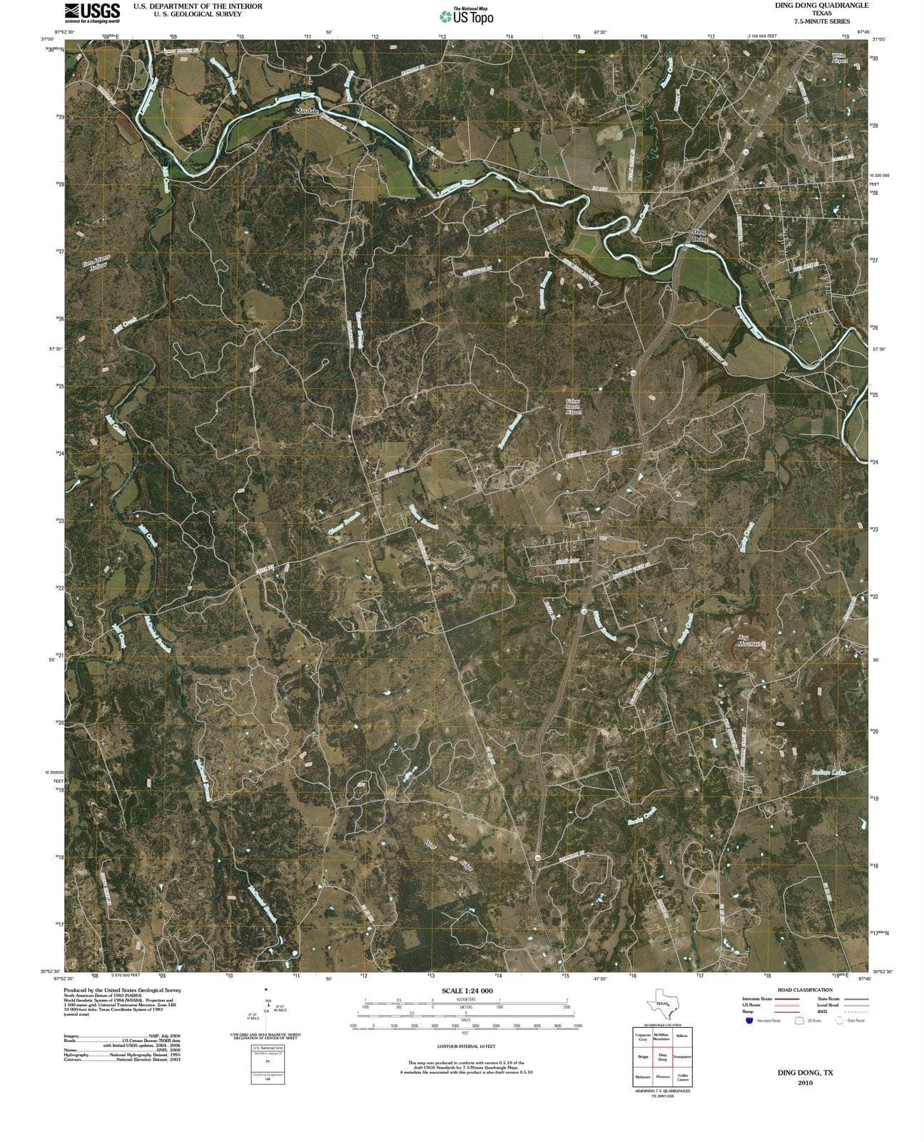 2010 Dingong, TX - Texas - USGS Topographic Map
