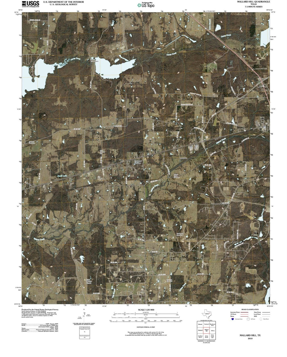 2010 Mallard Hill, TX - Texas - USGS Topographic Map