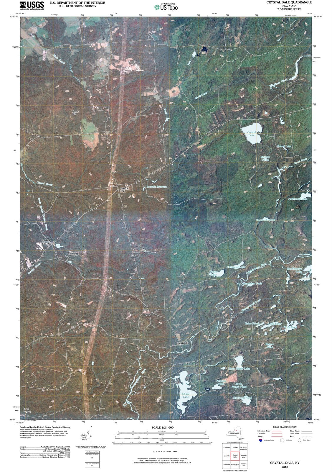 2010 Crystalale, NY - New York - USGS Topographic Map