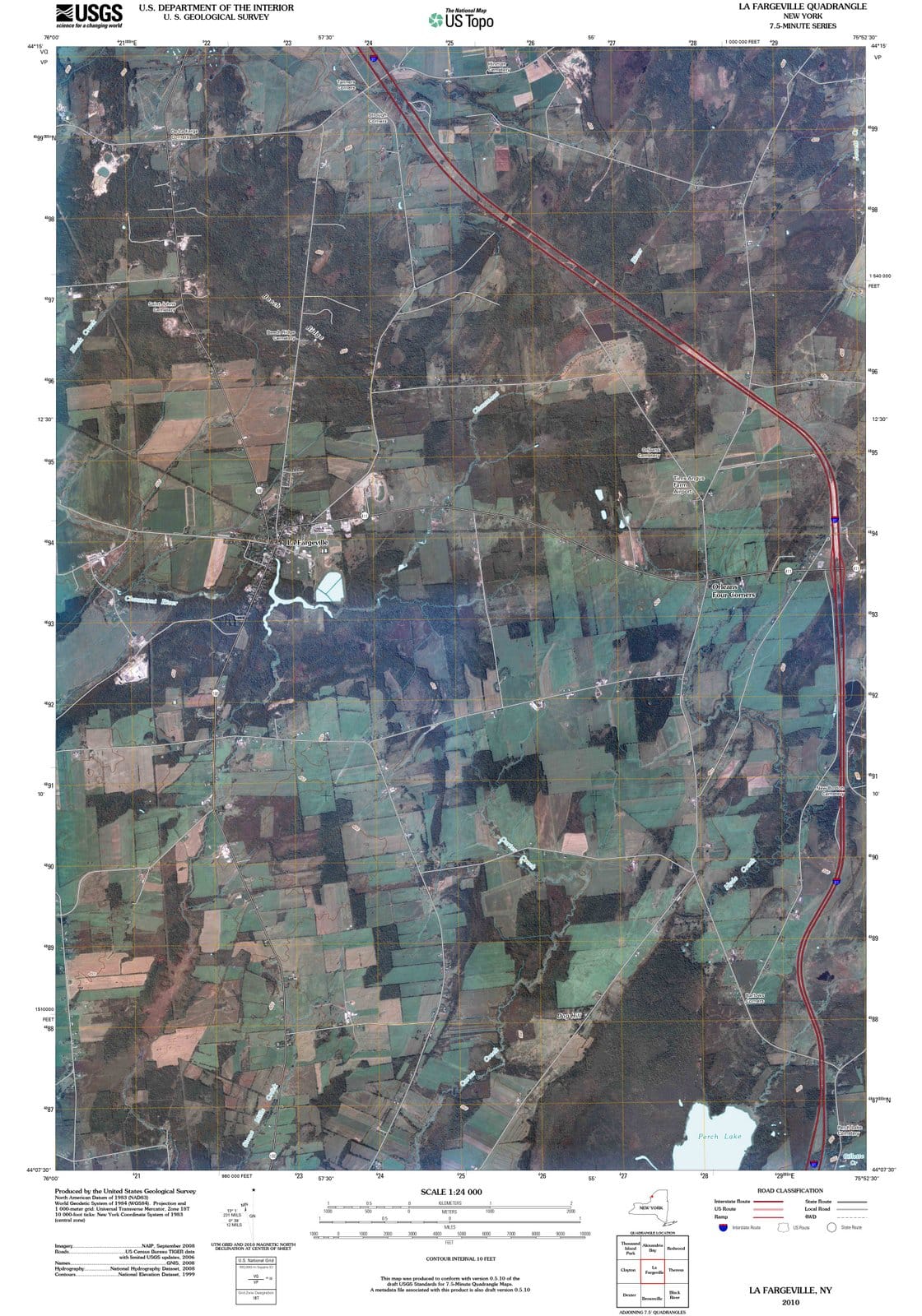 2010 La Fargeville, NY - New York - USGS Topographic Map