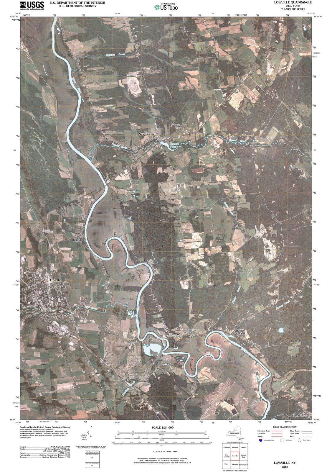 2010 Lowville, NY - New York - USGS Topographic Map